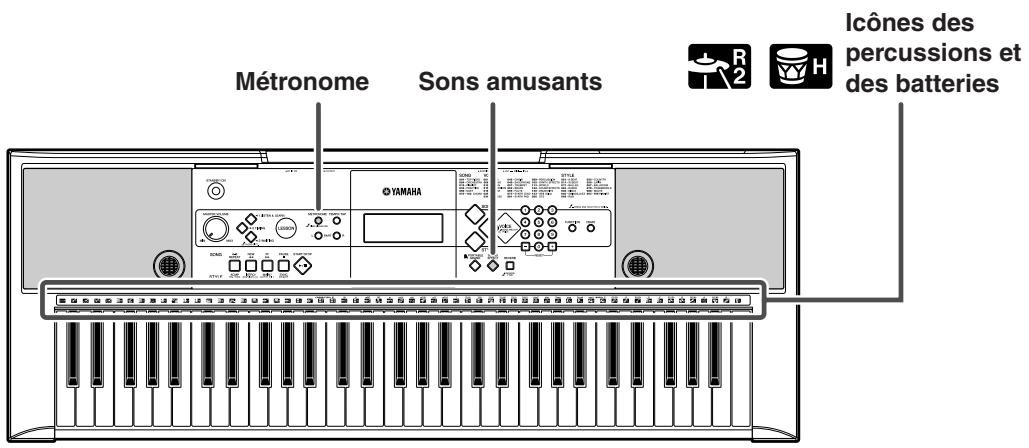 YAMAHA PSR-E223 - Appuyez sur la touche [portable GRAND]. - 2