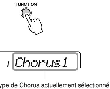 YAMAHA PSR-E223 - Application de la fonction chorus - 1