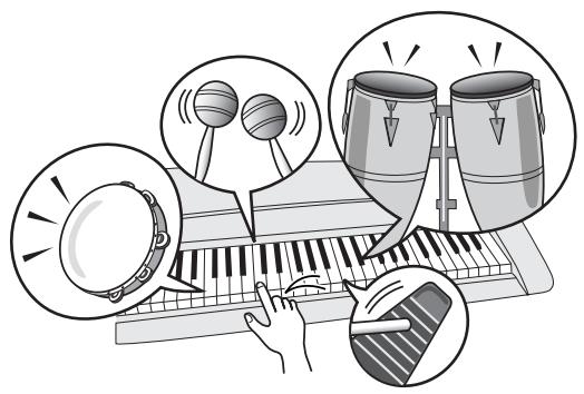 YAMAHA PSR-E223 - Reproduction de la voix drum kit - 1