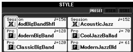 YAMAHA PSR-S910 - Caracteristiques du style - 1