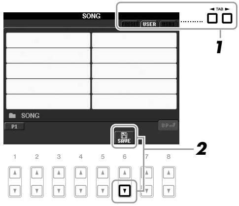 YAMAHA PSR-S910 - Sauvegarde de fichiers - 1