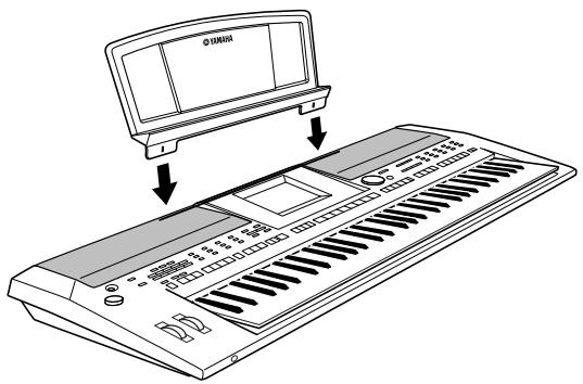 YAMAHA PSR-S910 - Fixation du pupitre - 1