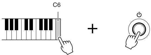 YAMAHA PSR-S910 - Rétablissement des réglages programmes en usine - 1