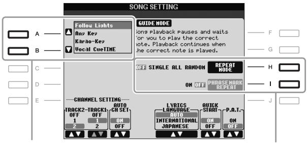 YAMAHA PSR-S910 - Touches [A] - [J] - 2