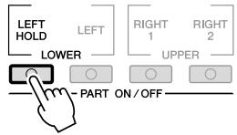 YAMAHA PSR-S910 - Maintien de la voix de la partie LEFT (Left Hold) - 1