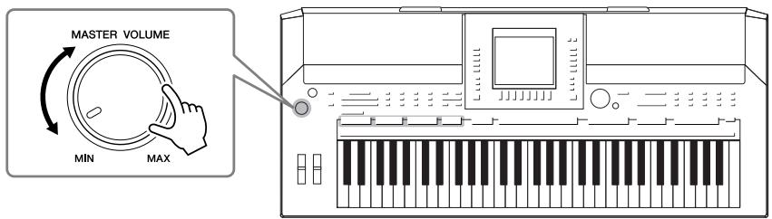 YAMAHA PSR-S910 - Réglez le volume. - 1