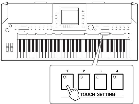 YAMAHA PSR-S910 - Appuyez sur une des touches ONE TOUCH SETTING [1] - [4]. - 1