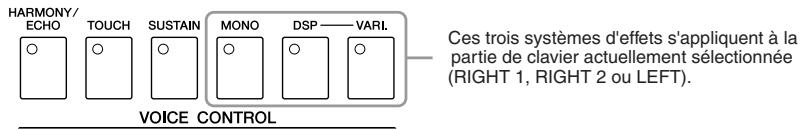 YAMAHA PSR-S910 - Application des effets de voix - 1