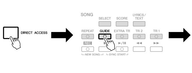 YAMAHA PSR-S910 - Sélection instantanée des écrons — Direct Access - 1