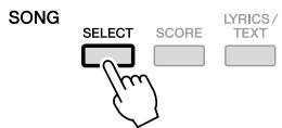 YAMAHA PSR-S910 - Données de morceau (SONG) de l'écran Song Selection - 1