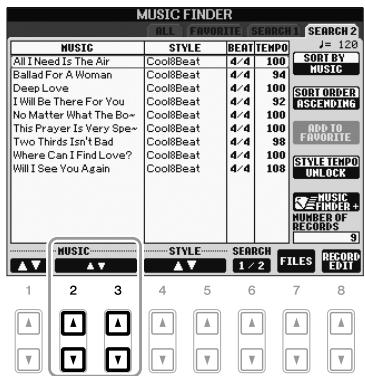 YAMAHA PSR-S910 - Appel des réglages de panneau correspondant au style (Repertoire) - 2
