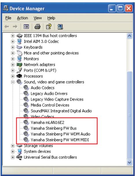 YAMAHA STEINBERG FW DRIVER - Confirmation de l'installation - 1