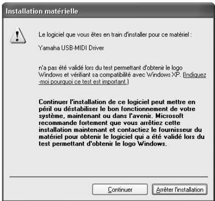 YAMAHA USB-MIDI DRIVER - Lorsque la fenêtre « Bienvenue dans l'assistant InstallShield Wizard de Yamaha USB-MIDI Driver » s'ouvre, cliquez sur [Suivant]. - 2