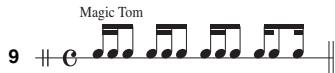 YAMAHA YDD-40 - Examples de variations rythmiques - 8