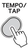 YAMAHA YDD-40 - Appuyez sur la touche [TEMPO/TAP] (Tempo/Tapotement). - 1
