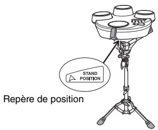 YAMAHA YDD-40 - Utilisation d'un pied de batterie - 1
