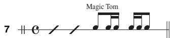 YAMAHA YDD-40 - Examples de variations rythmiques - 6