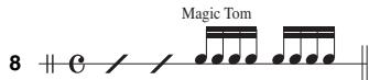 YAMAHA YDD-40 - Examples de variations rythmiques - 7