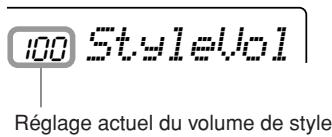 YAMAHA YPT-220 - Réglage du volume de style - 1