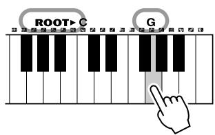 YAMAHA YPT-220 - Recherche d'accords à l'aide de la fonction Chord Dictionary (Dictionnaire d'accords) - 3