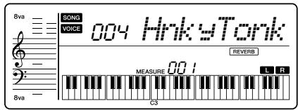 YAMAHA YPT-220 - Sélectionnez la voix. - 1