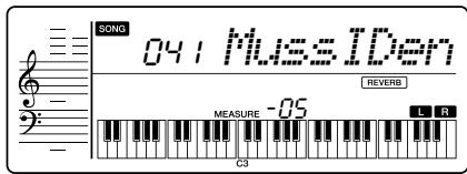 YAMAHA YPT-220 - Sélectionnez le morceau souhaité pour votre lecton. - 5