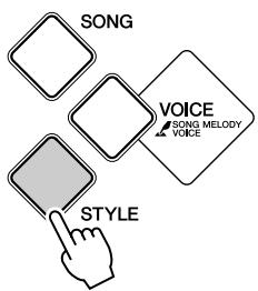 YAMAHA YPT-220 - Appuyez sur la touche [STYLE]. - 1