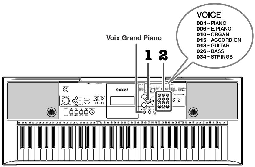 YAMAHA YPT-220 - Changement de voix - 1