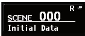 YAMAHA CL-3 - Utilisez les touches SCENE MEMORY [INC]/[DEC] du panneau supérieur pour afficher le numéro de scene « 000 » dans le champ SCENE de la zone d'accès aux fonctions de l'écran. - 2