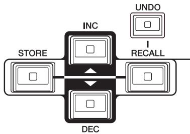 YAMAHA CL-3 - Utilisez les touches SCENE MEMORY [INC]/[DEC] du panneau supérieur pour afficher le numéro de scene « 000 » dans le champ SCENE de la zone d'accès aux fonctions de l'écran. - 1