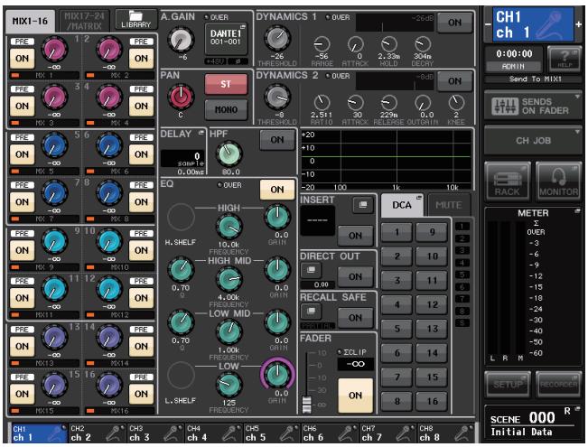 YAMAHA CL-3 - Section de l'écran - 1