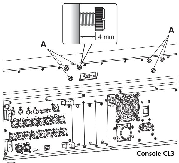 YAMAHA CL-3 - Installation du bandeau de bargraphes MBCL (en option) - 1