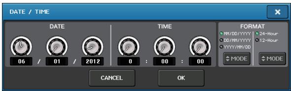 YAMAHA CL-3 - Réglage de la date et de l'heure de l'horloge interne - 1