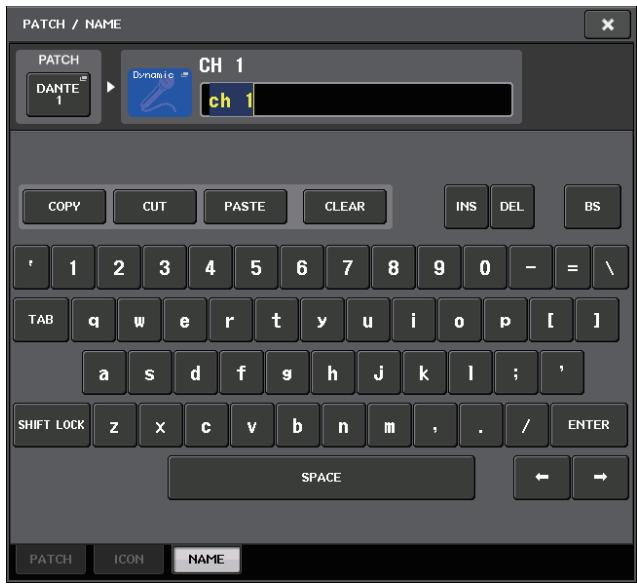 YAMAHA CL5 - Fenêtre du clavier - 1