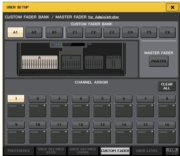 YAMAHA CL5 - Réglages des banques de faders personnalisées - 1