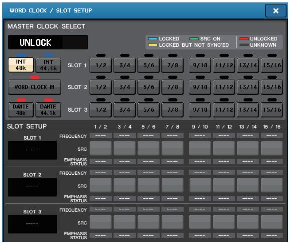 YAMAHA CL5 - Connexions et réglages de l'horloge de mots - 2