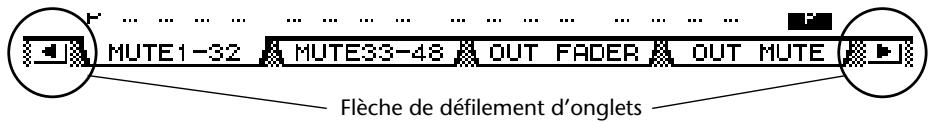 YAMAHA DM 1000 - ⑥ Touche droite de défilament d'onglets [▶] - 1