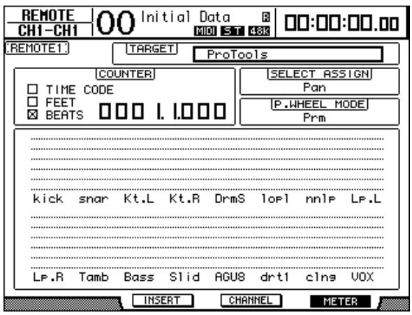 YAMAHA DM 1000 - Mode Meter Display (touche [F4]) - 1