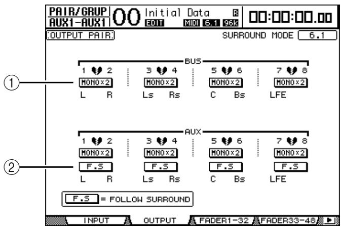 YAMAHA DM 1000 - Jumelage de bus ou d'envois Aux - 1