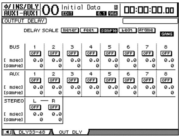 YAMAHA DM 1000 - Retarder les signaux des bus Aux - 1