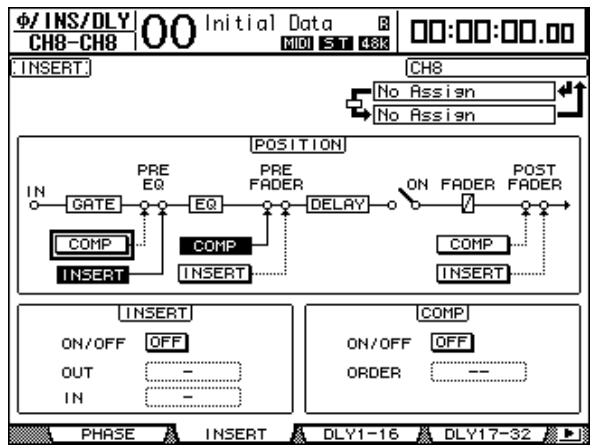 YAMAHA DM 1000 - Insérer les effets internes dans les canaux - 1