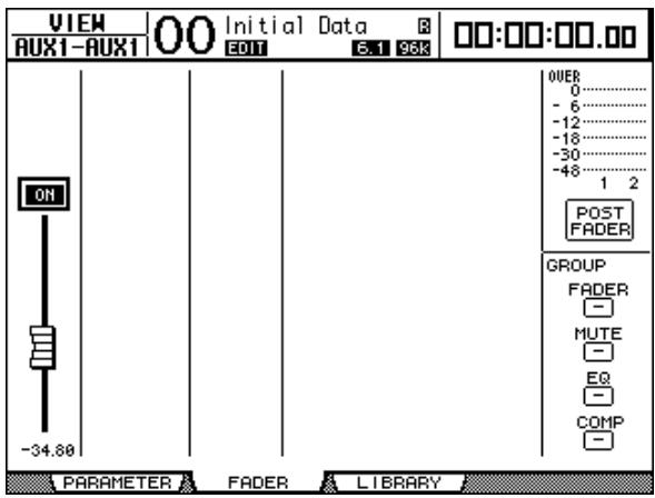 YAMAHA DM 1000 - ■ Visualisation des curseurs et des paramètres On/Off - 1