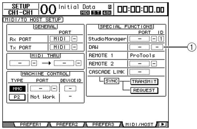 YAMAHA DM 1000 - Configuration de la DM1000 - 1