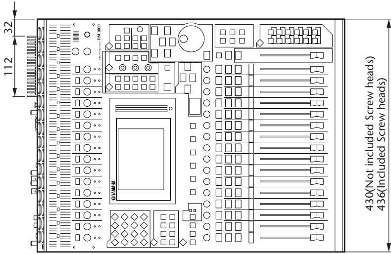 YAMAHA DM 1000 - Dimensions - 1