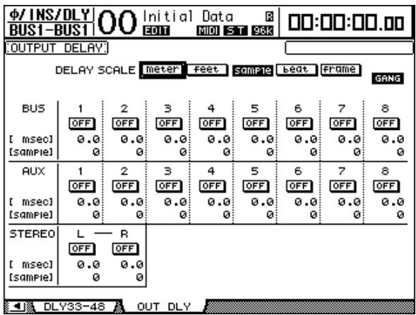 YAMAHA DM 1000 - Retard de la sortie stéreo et des bus - 1