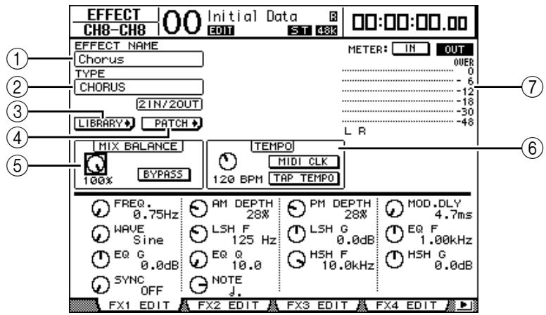 YAMAHA DM 1000 - Edition des effets - 1