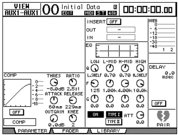 YAMAHA DM 1000 - ■ Visualisation des réglages Compressor et EQ - 1