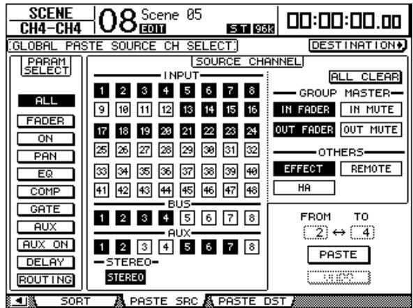 YAMAHA DM 1000 - Copier et coller une scène (Global Paste) - 1