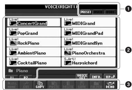 YAMAHA PSR-S950 - File Selection Display Configuration - 2