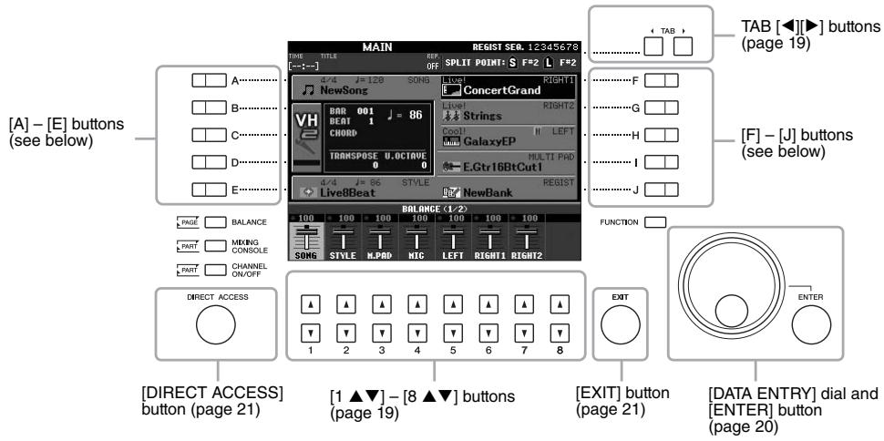 YAMAHA PSR-S950 - Display-based Controls - 1